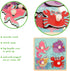 Wooden Peg Puzzles for Toddlers 1-3, Kids' Educational Preschool Peg Puzzle Toy, Set of 4 Toddler Puzzles - Farm, Dinosaur, Fruit and Marine Anima...
