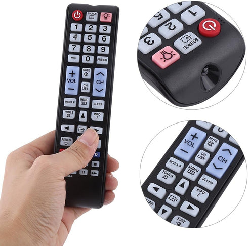 TV Remote Control Replacement for AA59-00600A, Smart TV Remote Control AA59-00600A Fit for Smart LCD LED TV...