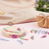 DELORIGIN 16pcs Rainbow Feather Charms Earring Making Kit Stainless Steel Linking Pendant Earring Component Connectors with 16pcs Earring Hooks Ju...