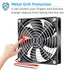 GDSTIME Dual Ball Bearings 120mm x 120mm x 25mm 5 inch 12v Brushless DC Cooling Exhaust Fan, For Desktop...