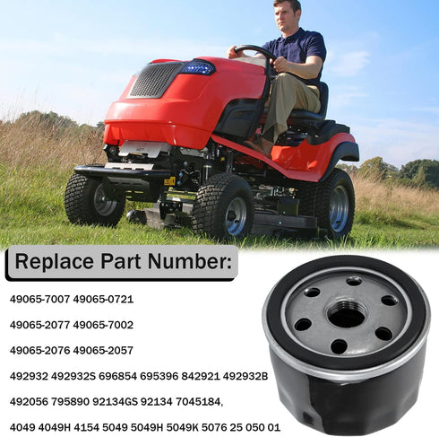 49065-0721 Oil Filter Compatiable with Kawasaki FR730V FX730V FR691V FS691V FR600V FX691V FS651V FR651V FX600V Engines Replace 49065-7007 1Pcs...