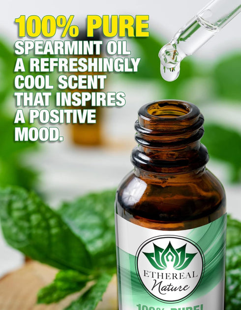 Ethereal Nature 100% Pure Oil, Spearmint, 1.01 Fluid Ounce...