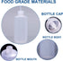 Wash bottle, 3 Pack LDPE Squeeze Bottles, Safe Plastic Low Density Polyethylene Watering Bottle Tattoo Wash Bottle with Narrow Mouth, for Chemistr...