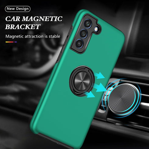Galaxy S21 FE Case for Samsung S21 FE Case Military Grade Shockproof Built-in Ring Holder Kickstand Car Mount Armor Heavy Duty Protective Case for...