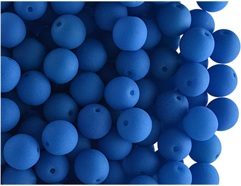SCARA 200 pcs Czech Glass Round Beads 0.24 inches (6mm), Dark NEON (UV Active) Glass beads for Jewelry and Bracelets Making, Beads for Bracelets, ...
