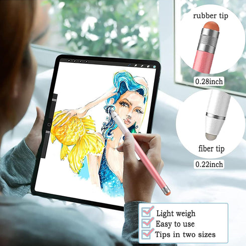Stylus Pens for Touch Screens with 8 Extra Tips High Sensitivity & Precision Tablet Pen(4pcs),2 in 1 Stylus for iPad Compatible with All Devices...