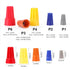 100pcs Electrical Wire Connectors with Spring Wire Caps Insulating Insert Twist Caps Wire Joint Nuts for Quick Connection...