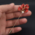 Elegent Calla Lily Flower Cluster Lapel Pins Brooch Crystal Enamel Floral Boutonniere Bouquets Corsage Stick Pin Suit Cardigan Scarf Tie Pins Wedd...