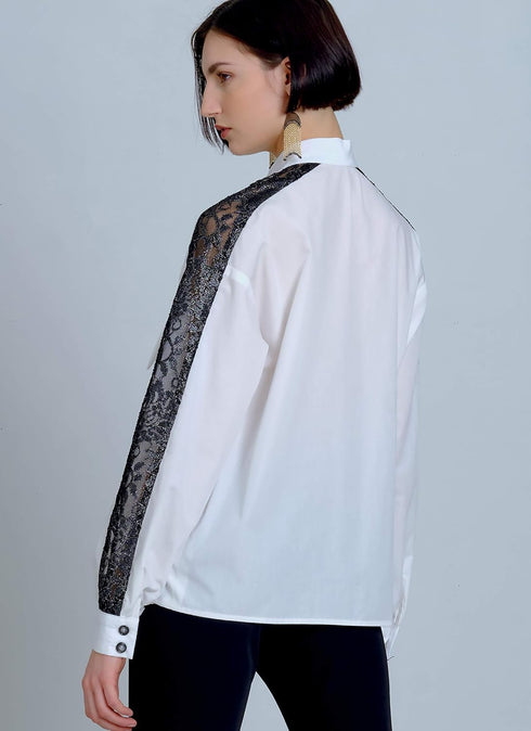 McCall's Women's Loose Fitting Long Sleeve Blouse Sewing Patterns, Sizes 6-14, various, White...