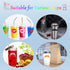 WZT 30 Piece Silicone Drink Markers - Multi-Purpose Wine Glass Markers for Bar, Party, Dinner Parties...