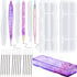 19 Pcs Resin Mold Sets 1 Pcs Case Resin Mould 3 Pcs Pen Shape Silicone Casting Moulds and 15 Ballpoint Refill Pens Silicone Molds for Storage DIY ...