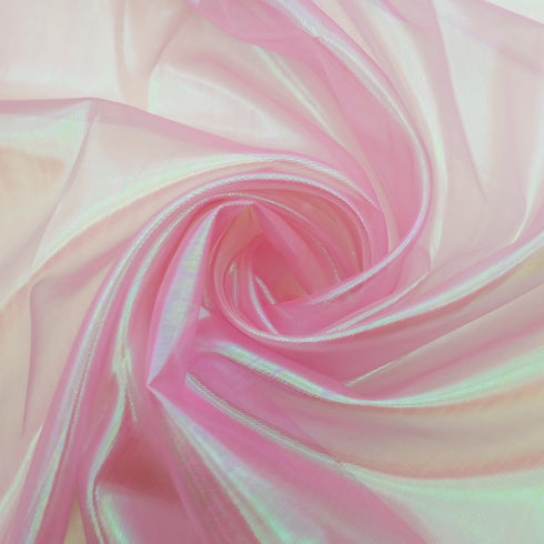 3 Yard Sheer Iridescent Organza Fabric, Magic Laser Holographic Gauze Fabric for Costume, Curtain, Shiny Photography Background, Party, DIY Suppli...