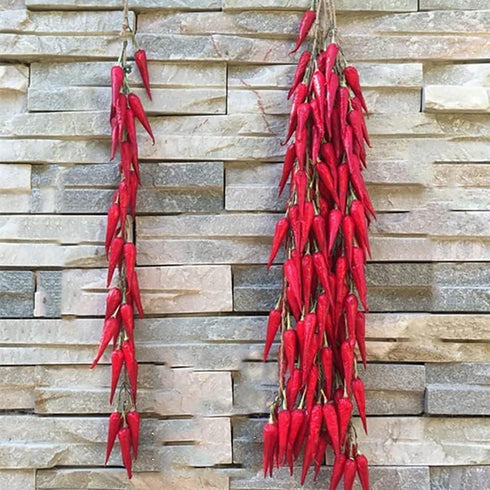 5pack Simulation Artificial Lifelike Fake Vegetable Artificial Garlic Red Pepper Fake Vegetables Onion Hanging Rope Home Decor Photography Props...