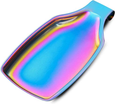 Rainbow Spoon Rest for Stove up, Stainless Steel Spoon Holder For Kitchen Counter, Large Kitchen Spoon Rest, Spatula Spoon Ladle Utensil Holder, D...