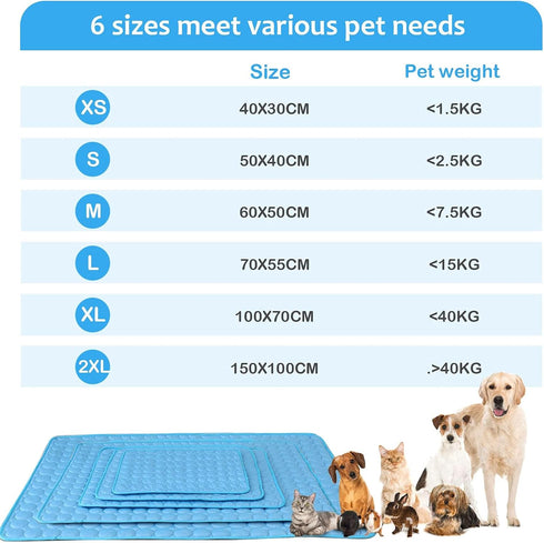 Summer Cooling Mat & Sleeping Pad- Water Absorption Top, Waterproof Bottom, Materials Safe, Easy Carry, Easy to Clean. Keep Cooling for Pets, Kids...