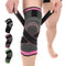 Knee Compression Sleeve with Strap, 1 Pack High Stretch Knee Sleeve Knee Support for Women Men, Knee Braces for Knee Pain Relief Arthritis Meniscu...