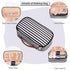 OCHEAL Small Cosmetic Bag,Portable Cute Travel Makeup Bag for Women and girls Makeup Brush Organizer cosmetics Pouch Bags-Black/White Stripes...