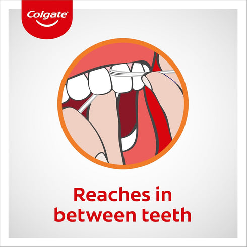 Colgate Total Pro Gum Health Interdental Floss 25m - Waxed Tooth Floss - Improves Gum Health - Helps Reduce Gum Problems - Helps Reduce Tooth Deca...