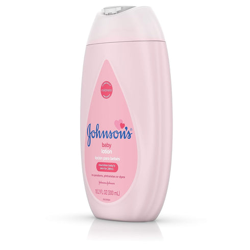 Johnson's Moisturizing Pink Baby Lotion with Coconut Oil, Hypoallergenic, 10.2 fl. oz...