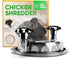 Chicken Shredder, Chicken Breast Shredder Tool Twist, Easy To Use Meat Shredder, Pulled Chicken, Ergonomic Handle, Anti-Slip, Transparent Lid, Dis...