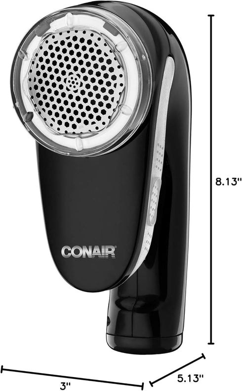 Conair Fabric Shaver and Lint Remover, Rechargeable Portable Fabric Shaver, Black...