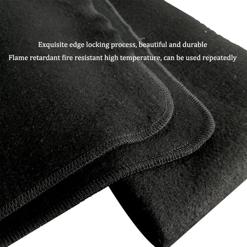 60 * 80cm Flame Retardant Mat Anti Fire Pad Welding Fireproof Blanket Outdoor Camping Barbecue Emergency Supplies BBQ Stove Grill Heat Insulation ...