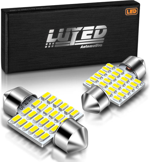 LUYED DE3175 LED Bulbs Dome Ligts Xenon White Canbus Error Free 1.25 inches DE3021 DE3022 3175 LED Bulbs for Interior Map Dome Lights and License ...