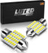 LUYED DE3175 LED Bulbs Dome Ligts Xenon White Canbus Error Free 1.25 inches DE3021 DE3022 3175 LED Bulbs for Interior Map Dome Lights and License ...