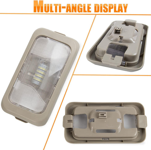 RANSOTO 15126553 Car Interior Dome Roof Light Lamp Lens with Housing Compatible With 2004-2008 Chevy Colorado GMC Canyon Replaces 15191866 1511447...