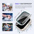 Goton 2 in 1 Privacy Waterproof Apple Watch Case for Series 9 8 7 Screen Protector 45mm, Front Anti Spy Tempered Glass Face Cover + Back Bumper fo...
