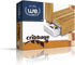 WE Games Wooden Travel Cribbage Board Set, Travel Crib Board with Swivel Top Opening and for Card Storage, 2 Track Cribbage Board Game Set with Ca...