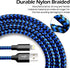 cugunu iPhone Charger, 5 Pack 3/3/6/6/10FT Apple MFi Certified USB Lightning Cable Nylon Braided Fast Charging Cord Compatible for iPhone 14/13/12...