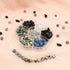 180pcs Stone Beads Jewelry Making Kit, Natural Gemstone Healing Round & Chip Beads with Tibetan Silver Spacer Beads for Bracelet kit...