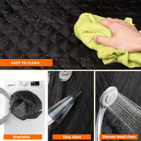 Front Dog Car Seat Cover - Waterproof Car Seat Covers for Dogs Front Seats Only Car Seat Protector for SUV Trucks Sedans Front Seat Universal - Bl...