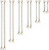 Necklace Extender, 12 PCS Chain Extenders for Necklaces, Premium Stainless Steel Jewelry Bracelet Anklet Necklace Extenders (6 Gold, 6 Silver), Le...
