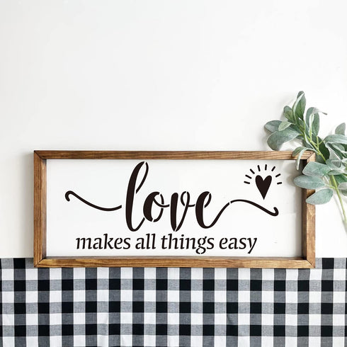 21 Pieces Letter Stencils for Painting on Wood Canvas Laser Cut Painting Stencil - Large Alphabet Welcome Calligraphy Font Suitable for Home Decor...