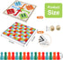 2 in 1 Snakes and Ladders, Ludo Game Set, 12 x 12 Inch Ludo Board Game 2-4 Players Family Dice Games Set Classic Double Sided Game Board for Adult...