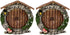 2Pcs Fairy Garden Doors and Windows for Trees Miniature Fairy Gnome,DIY Yard Art Garden Sculpture Decoration Decor, Wooden Doors and Windows in Th...