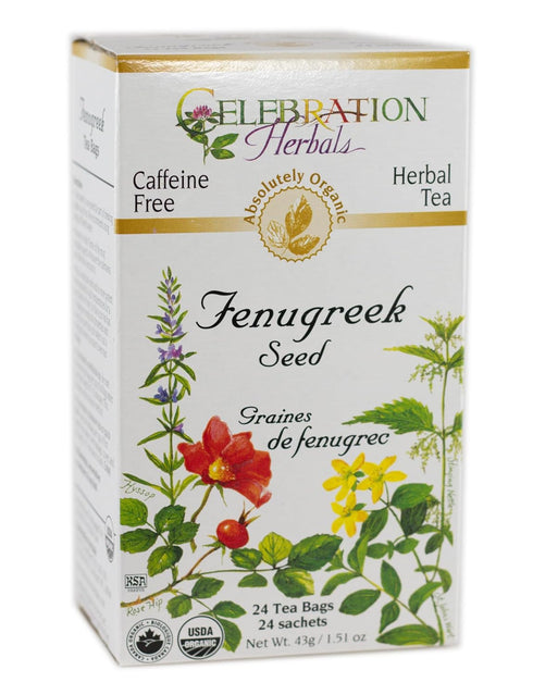 CELEBRATION HERBALS Fenugreek Seed Organic 24 Bag, 0.02 Pound...
