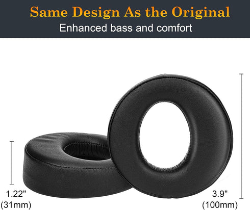 SOULWIT Replacement Ear Pads for Sony Gold Wireless Playstation PS4 Headset, Earpads Cushions for 2014 Version (Model CECHYA-0083) Headphone - 008...