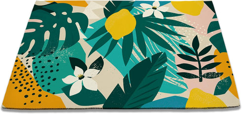 Door Mat,Abstract Modern Welcome Mat,Tropical Palm Leaves Doormats Indoor Entrance, Indoor Outdoor Mat, Low-Profile Floor Rugs for Entry, Patio, 1...