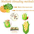 6 Pcs Lacing Toy Toddlers, Vegetable Wooden Threading Toys, Educational and Learning Montessori Activity Baby and Kids, Fine Motor Skill Toys, Pum...