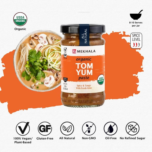 Mekhala Organic Thai Tom Yum Asian Cooking Paste. Vegan. Gluten-Free...
