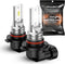 SEALIGHT 9145 H10 LED Fog Light Bulbs, 400% Brighter 6500K White 1:1 Mini Size H10 LED Fog Lights, Strong Penetration 9145 9140 Fog Light Bulb, Pa...