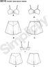 Simplicity 1930's Fashion Women's Vintage Bra and Panties Sewing Patterns, Sizes 4-12...