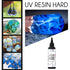 Clear Epoxy UV Resin Glue - Crystal Clear Epoxy Resin for Jewelry Making, DIY Crafts, Casting and Coating, Sunlight Activated Resin 200g...
