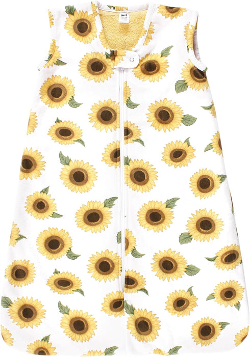 Hudson Baby Unisex Baby Plush Faux Fur Sleeping Bag, Wearable Blanket, Sunflower, 6-12 Months...
