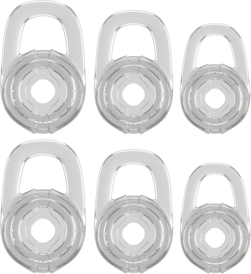 6 Clear Small Medium Large Eargels for Discovery 925 975 Wireless Bluetooth Headset Ear Gel Bud Tip Gels Buds Tips Eargel Earbud Eartip Earbuds Si...