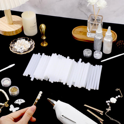 Glow in The Dark Hot Glue Sticks, 72 Pack 0.27" x 4" Hot Glue Sticks Strips Adhesive Purpose Glue Sticks Mini Set for Handmade Car DIY Art Craft H...