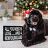 JennyGems Newfoundland Gifts, All You Need Is Love and a Newfoundland Wooden Sign, Newfoundland Dog Mom, Shelf Decor and Wall Hanging, Made in USA...